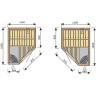 Сауна HARVIA VARIANT S1010 термоосина S1010T